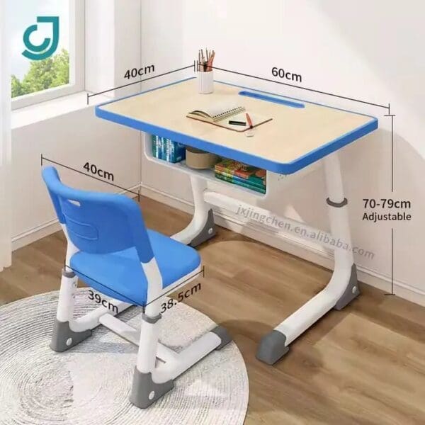 Adjustable Blue Desk - Image 1