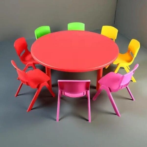 Round Big Size 110Cm 50Cm Shape Preschool Table - Image 1