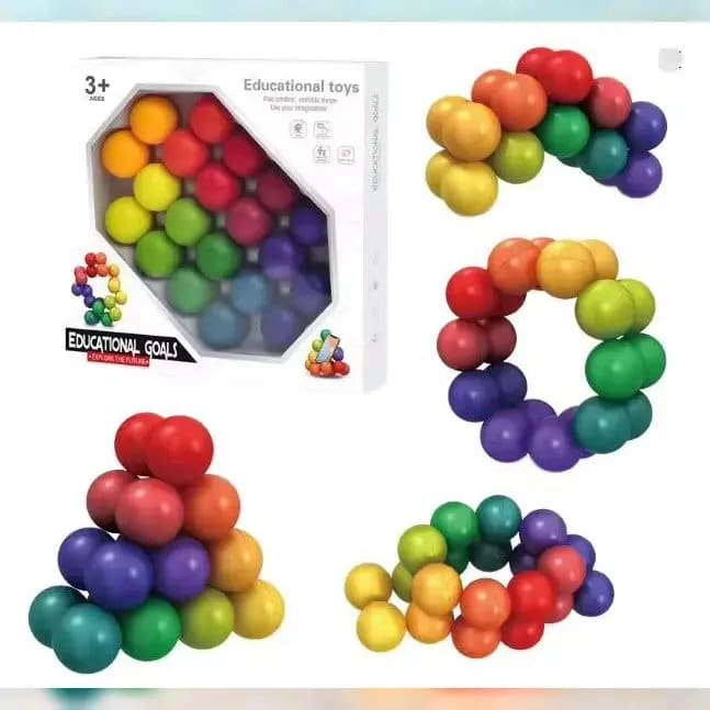 1289.Jpg 20 Pcs Interconnected Separable Ball Early Educational Toys 3D Sensory Toy Office Toy Used For Stress Relief - Image 1