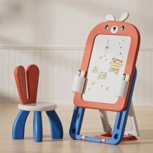 Rabbit-shaped Easel writing board and stool