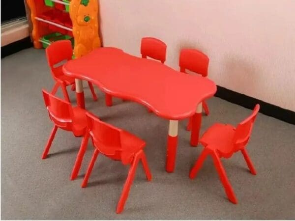 Curve Edge Rectangular Table - Image 1