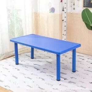 RECTANGLE 120 CM PRESCHOOL TABLE METALLIC LEG