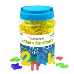 3-IN-1 TRANSPARENT LETTERS NUMBERS TRAINING