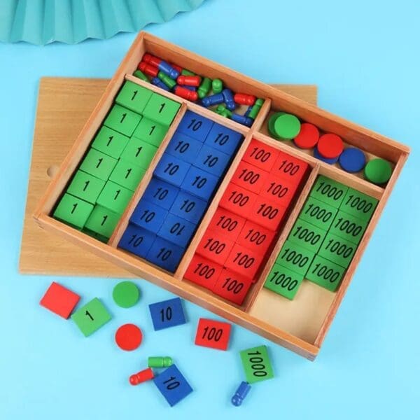 Addition With Stamp Game-Montessori Mathematics - Image 1