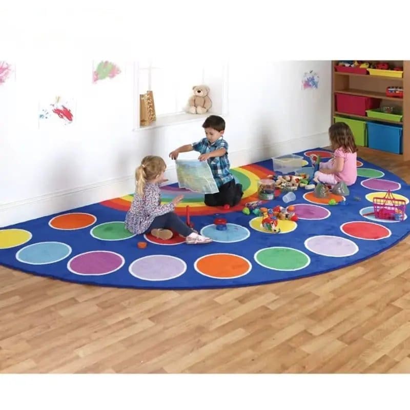 1367-1.Jpg Classroom Montessori Learning Mat For Preschools And Homes (Semi-Circle) - Image 1