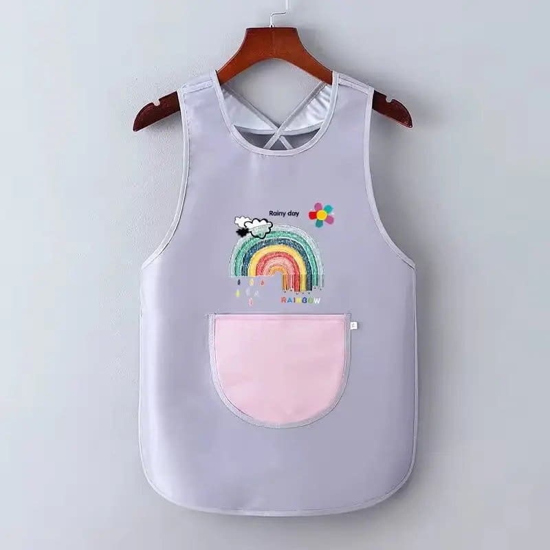1373.Jpg Kids Waterproof Wipe And Clean Apron Medium Size - Image 1