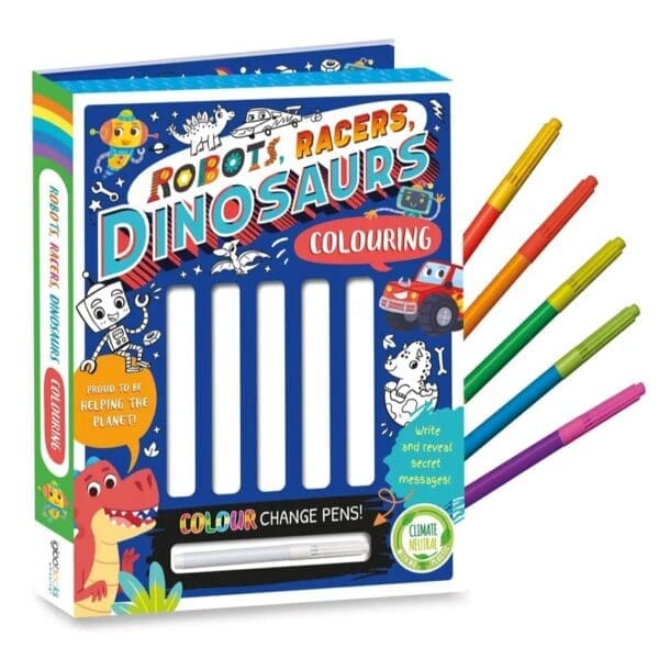 Robots, Racers, Dinosaurs Colouring - Image 1
