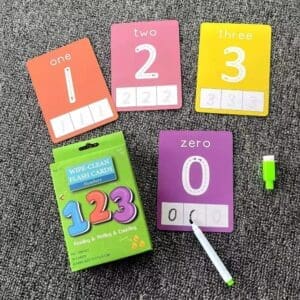 123 FLASH CARDS WIPE N CLEAN