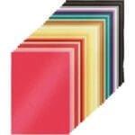 50 PCS COLORFUL A4 MANILA CARDS