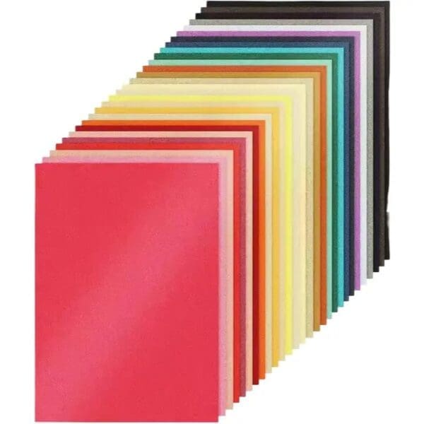 50 Pcs Colorful A4 Manila Cards - Image 1