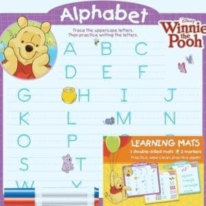 Disney Winnie the Pooh Learning Mats (Alphabet Numbers Shapes)