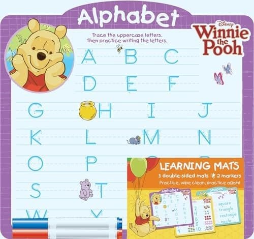 661.Jpg Disney Winnie The Pooh Learning Mats (Alphabet Numbers Shapes) - Image 1