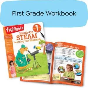 Hands-On STEAM Learning Fun Workbook (Grade 1