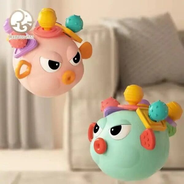 Cartoon Puffer Fish Hand Catch Ball - Image 1