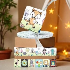 FABRIC COT FOX CONTRAST