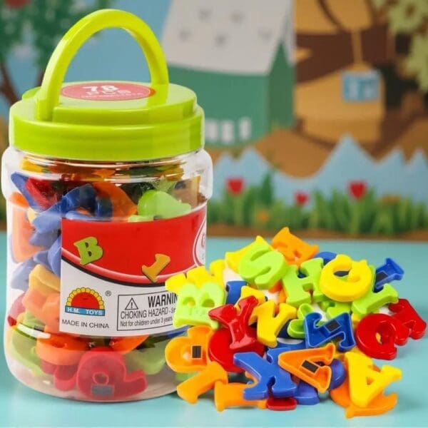 Magnetic English Number And Letters 78Pcs - Image 1