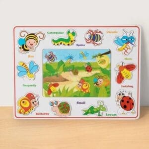 WOODEN PUZZLE INSECTS JIGSAW