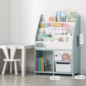 2-IN-1 BOOKSHELF AND STORAGE
