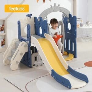 2-in-1 toddler play slide n swing set
