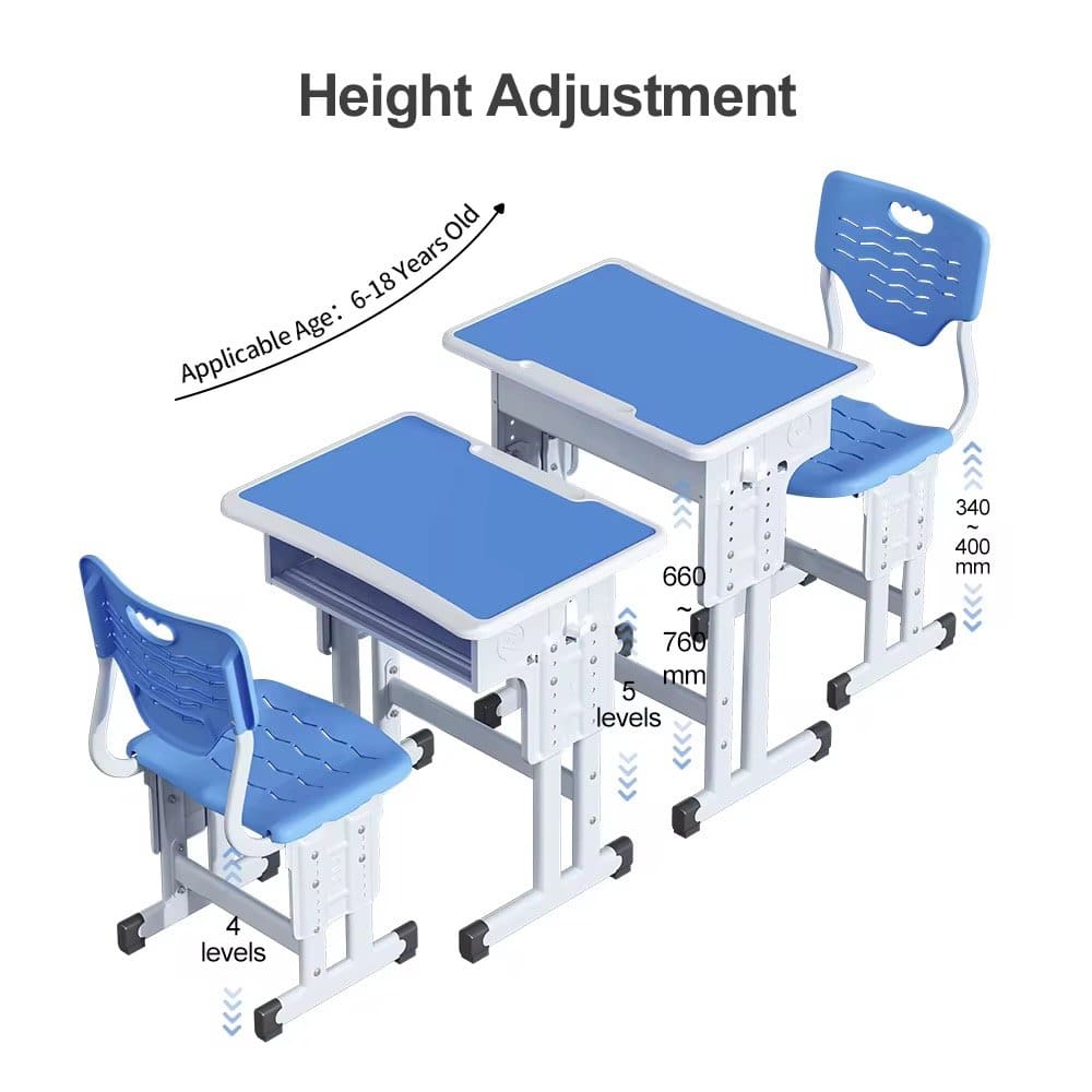 1284.Jpg Adjustable Student Desk - Image 1