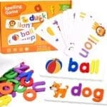 SPELLING GAME FRIENDLY WOODEN TOYS FOR TODDLERS BASIC PRACTICE