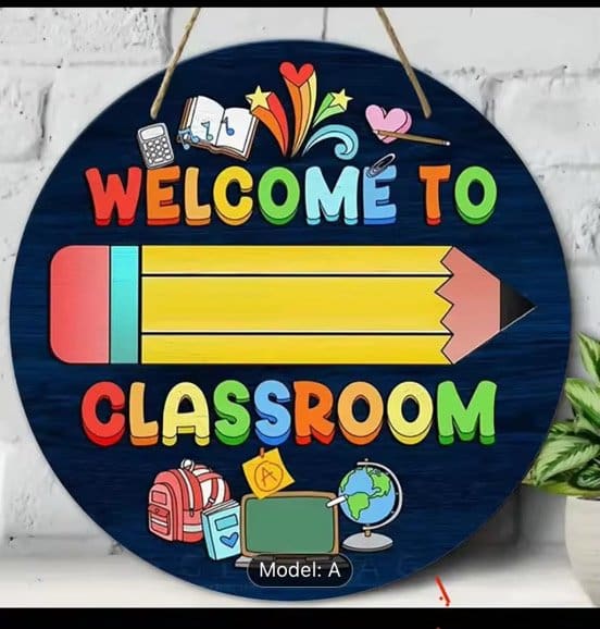 1427.Jpg Welcome To Classroom Door Sign - Image 1