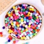 Fluffy 200-Pieces Pompoms for Kids' Art and Crafts