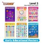 Preschool classroom decoration wall chart- 6pcs pack keybaby level 1