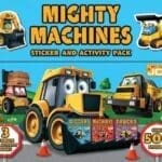 Mighty Machines Sticker and Activity Pack