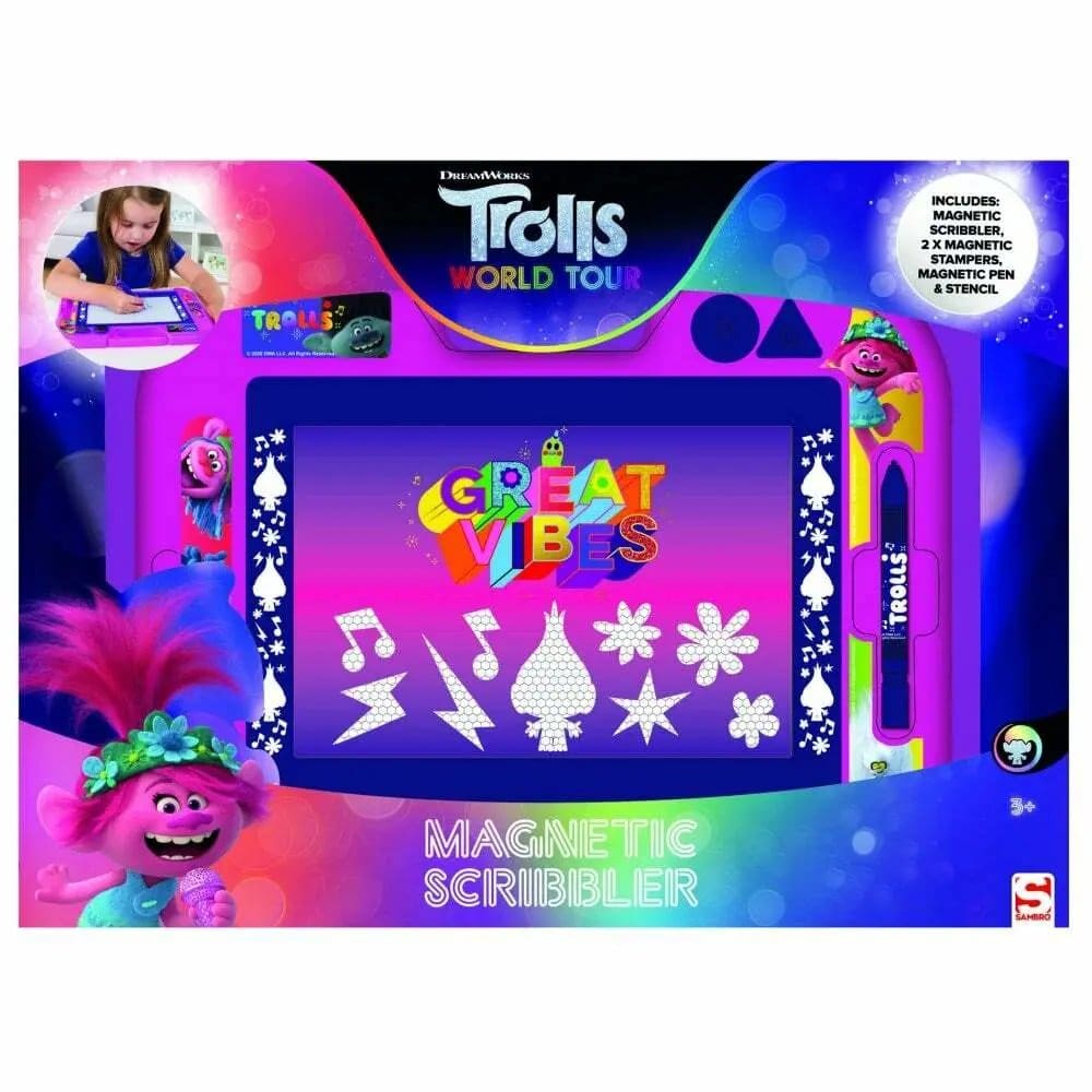 1507.Jpg Trolls World Magnetic Scribbler With Removable Stencil - Image 1