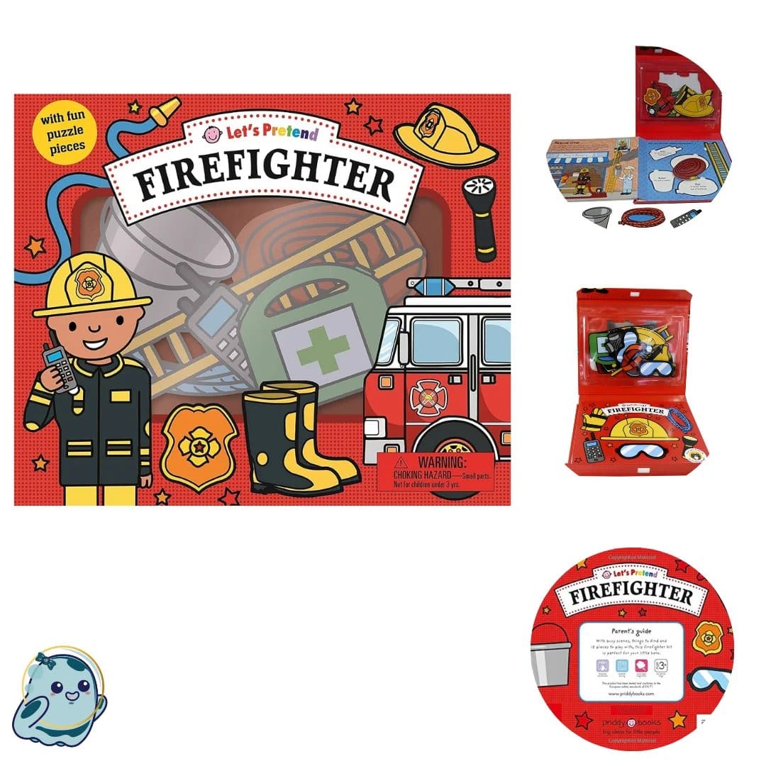 1513.Jpg Let'S Pretend: Firefighter Set: With Fun Puzzle Pieces Board Book - Image 1