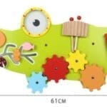 Arriving Soon: Lizard / Gecko-themed wooden wall sensory busy board