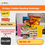30-Day Toddler Reading Challenge (Parent-Child Reading Time) Age 3yrs+