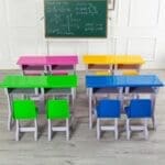 Pre-order Kindergarten 2-in-1 sitting plastic desk - Image 2