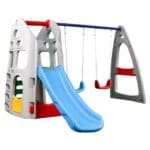 Pre-order kids preschool game slide and swing Size: 260*276*190cm