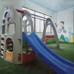Pre-order kids preschool game slide and swing Size: 260*276*190cm - Image 2