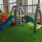 Pre-order kids preschool game slide and swing Size: 260*276*190cm - Image 3