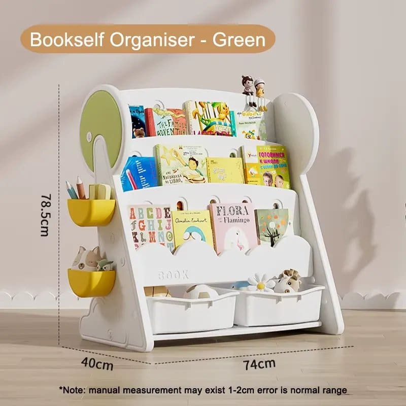 1600.Jpg Preschool Library Bookshelf Size 74*40*78.5Cm - Image 1