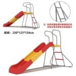 PRESCHOOL MULTI-COLORED SINGLE SLIDE FOR KIDS SIZE 250*123*154CM