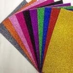 25 pcs Glitter Cardstock A4 Size for Art and Crafts 10 colors blend