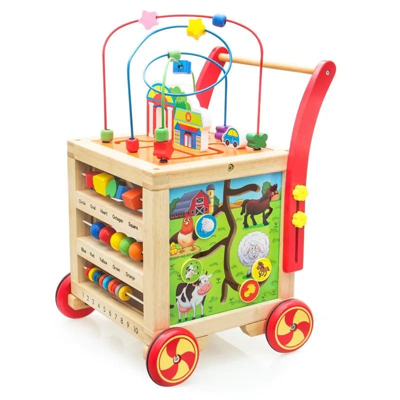 1625.Jpg Wooden Activity Toddler Push Walker Box Set - Image 1