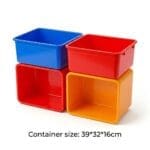 PLASTIC TOYS STORAGE CONTAINERS, BIG SIZE