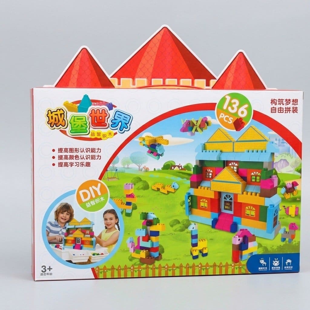 1608.Jpg 136 Diy Lego Building Block Age 3Yrs - Image 1